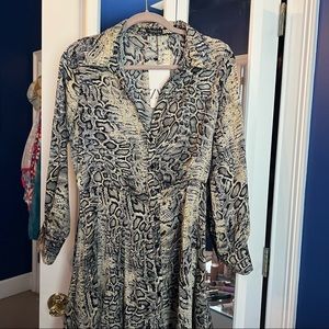 Zara snake print dress